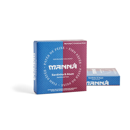 Sardine+Tuna Pâté Manná 4x22g