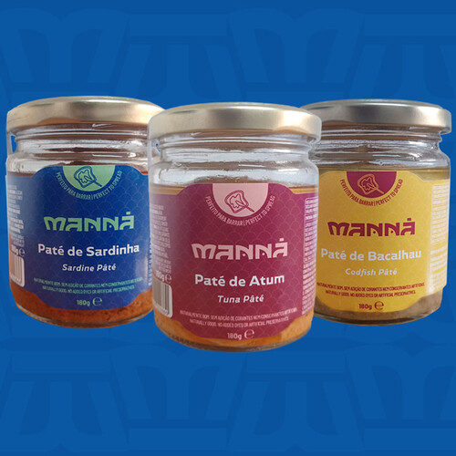 Conjunto de Paté de Sardina + Atún + Bacalao (Tarros de 180g)