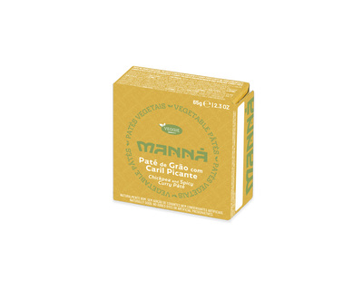Paté de Grão com Caril Picante Manná 65g