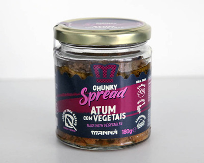 Atum com Vegetais Manná Chunky Spread