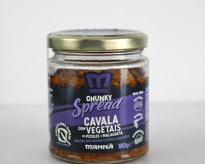 Cavala com Vegetais em Pickle e Malagueta Manná Chunky Spread