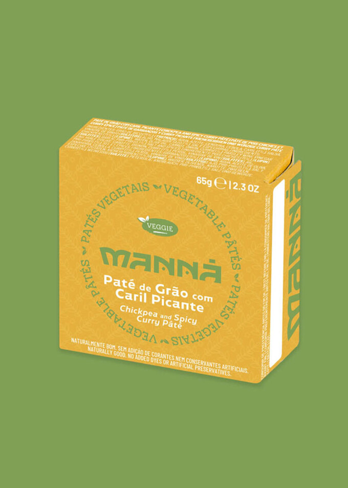Chickpea and Spicy Curry Pâté Manná 65g - Manná - 5601721022798