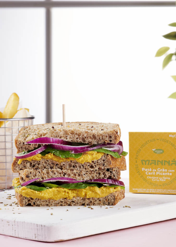 Chickpea and Spicy Curry Pâté Manná 65g - Manná - 5601721022798