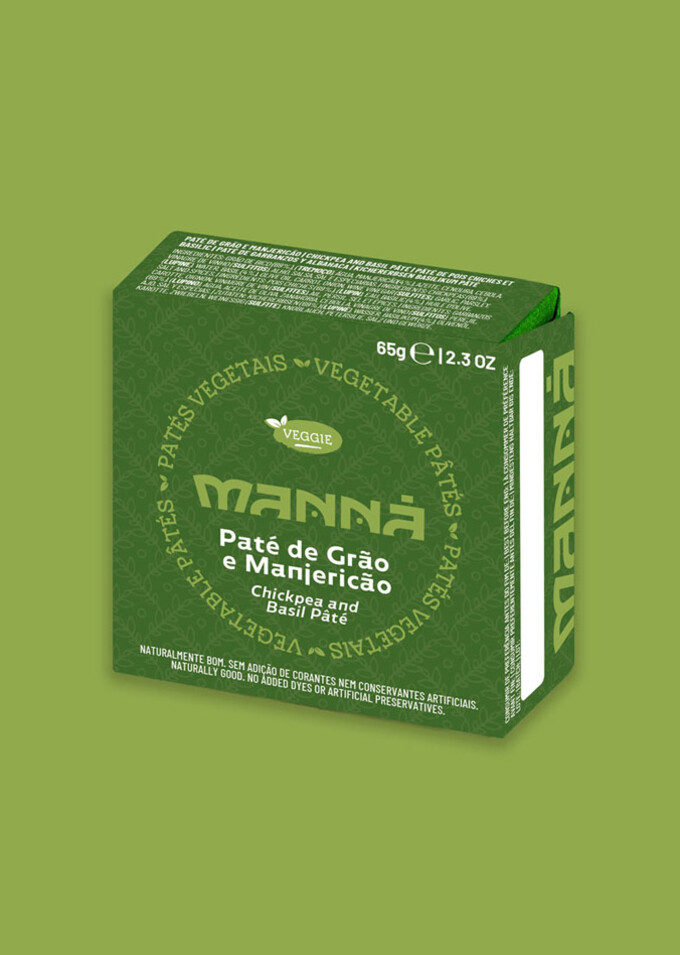 Chickpea and Basil Pâté Manná 65g - Manná - 5601721022835