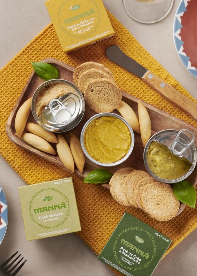 Chickpea and Basil Pâté Manná 65g - Manná - 5601721022835